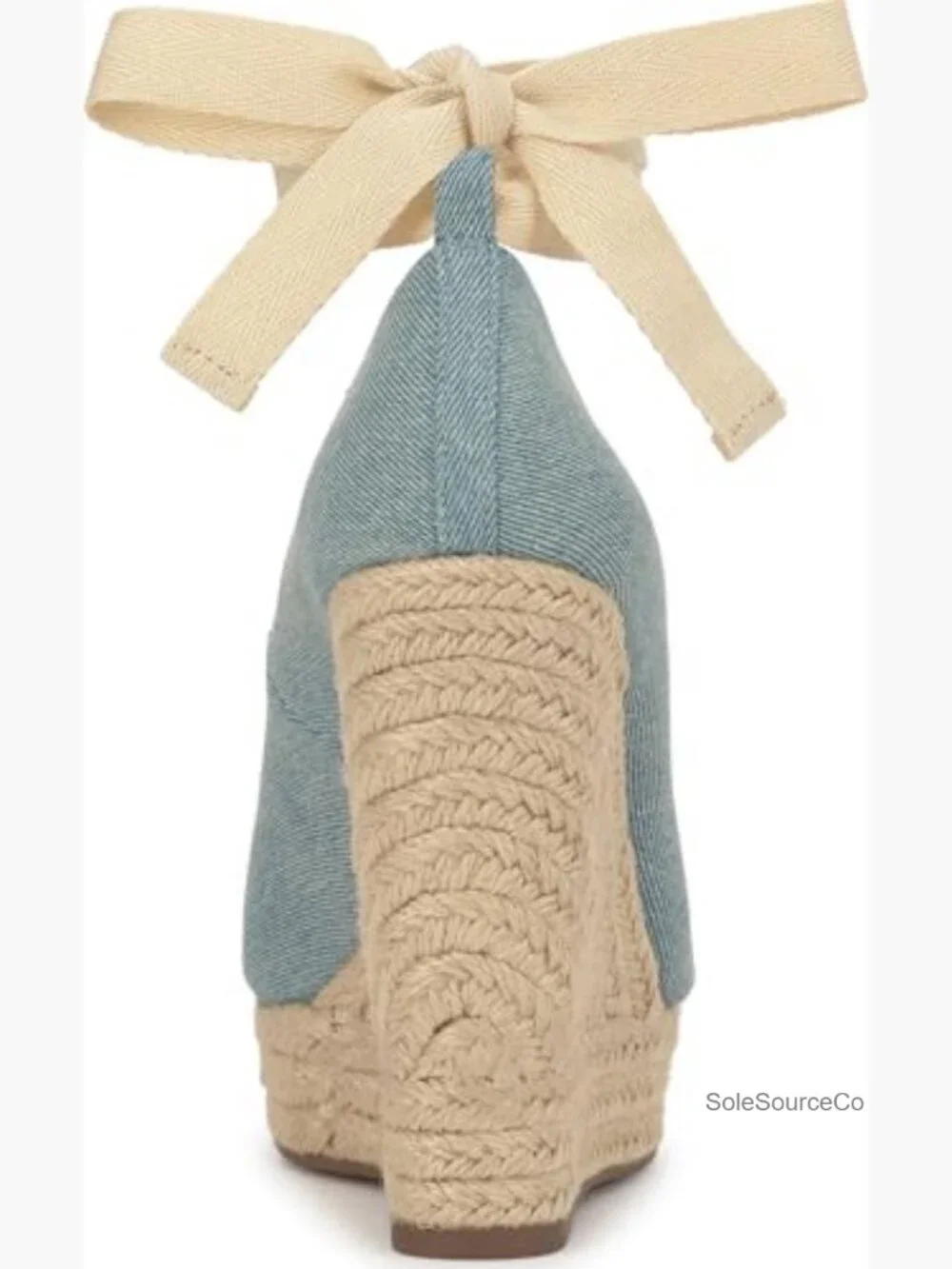 Women's Espadrille Wedge Sandals Braided Heel Ankle Wrap Lace Up